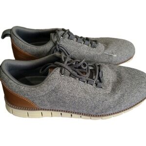 Deer‎ Stag's Men's Sneaker Shoes Gray Brown With Memory Foam Sz 10W Casual